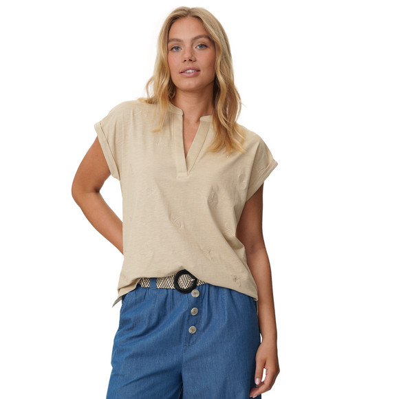 Dames-T-shirt met borduursel