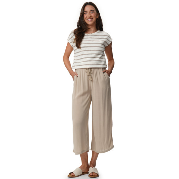 Damen Strick-T-Shirt mit Streifen