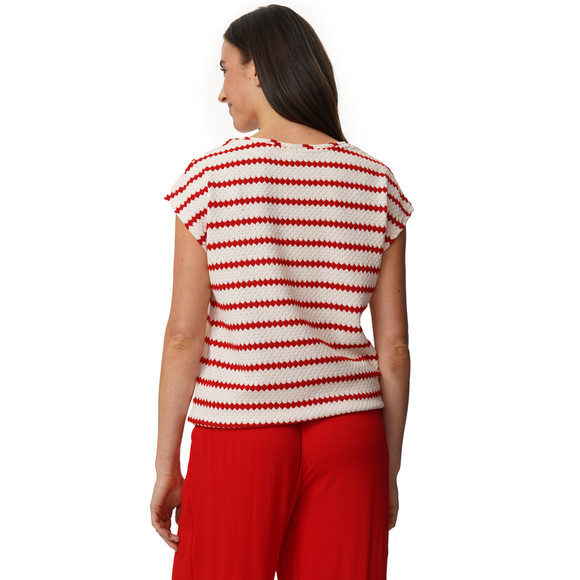 Damen Strick-T-Shirt mit Streifen