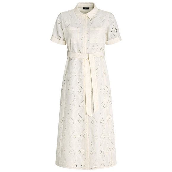 Damen Kleid mit Lochstickerei