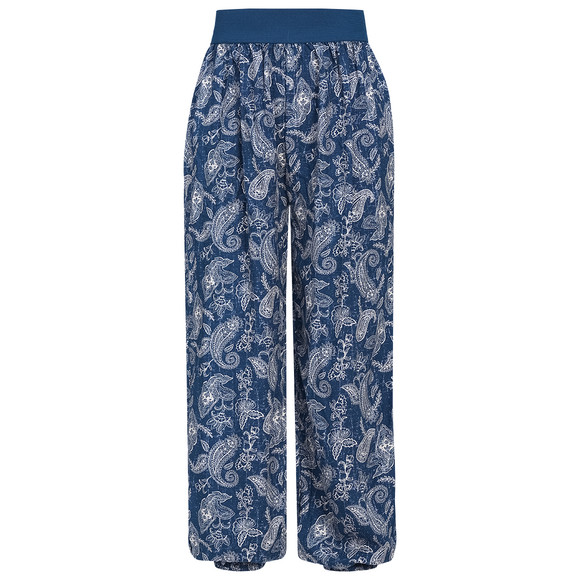 Damen Haremshose mit floralem Muster