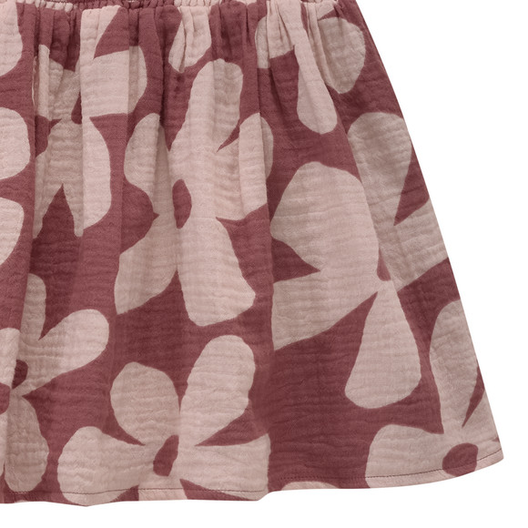 Mädchen Musselinrock mit Smok-Bund