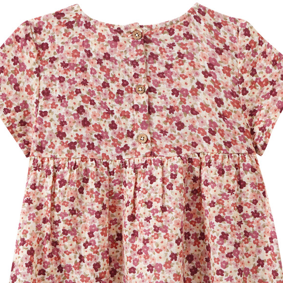 Mädchen Musselinkleid mit Blümchen