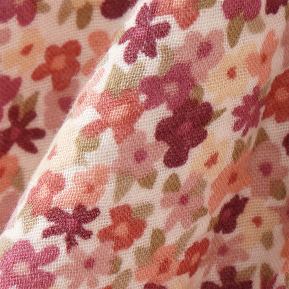 Mädchen Musselinkleid mit Blümchen