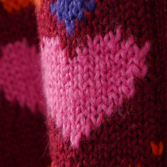 Mädchen Strickjacke mit Allover-Muster