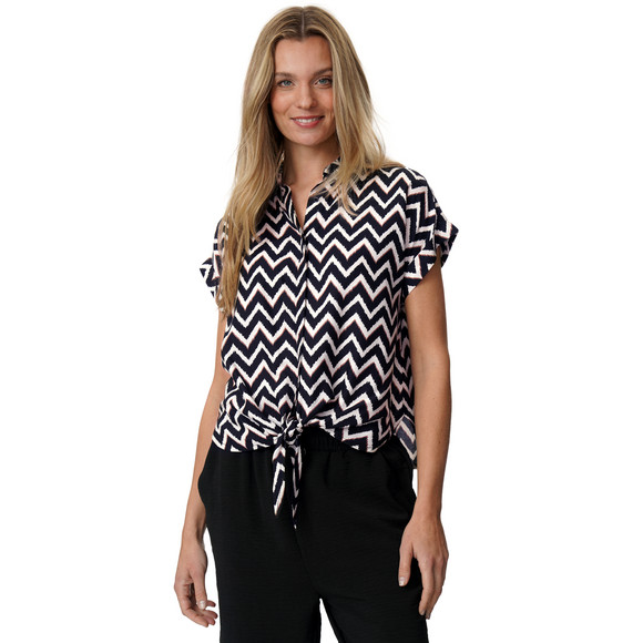 Damen Bluse mit Knotendetail