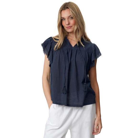 Damen Bluse mit Spitze