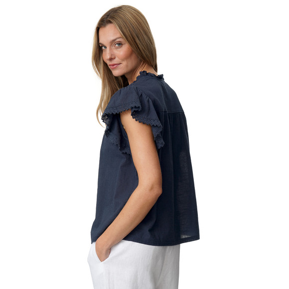 Damen Bluse mit Spitze