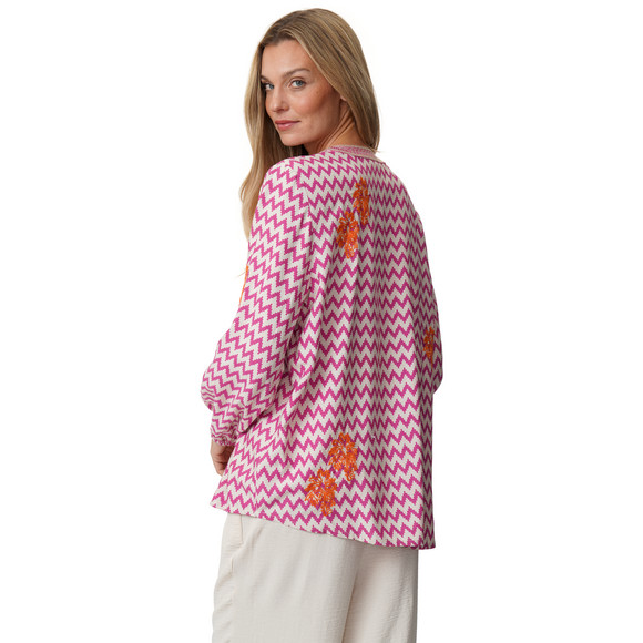 Damen Bluse  mit Stickerei