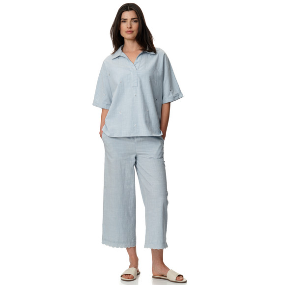Damen Bluse mit Pailletten