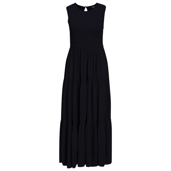 Damen Kleid in Unifarben schwarz