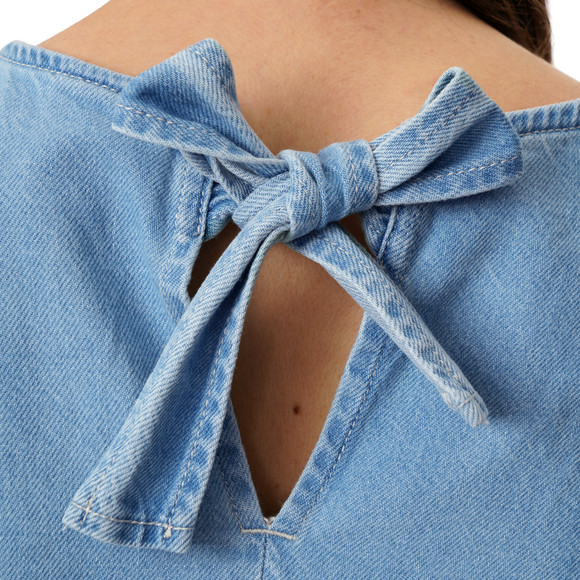 Damen Bluse in Denim-Optik