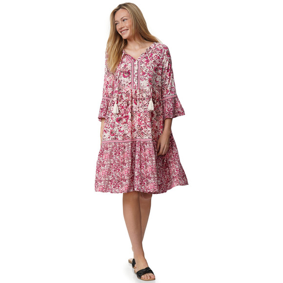 Damen Tunika-Kleid mit Allover-Muster