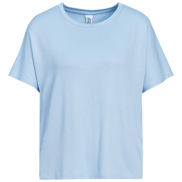 Damen T-Shirt mit Viskose hellblau
