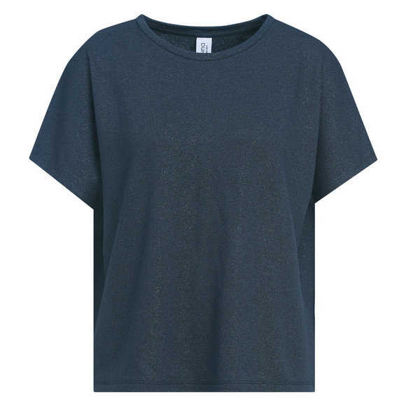 Damen T-Shirt mit Viskose dunkelblau
