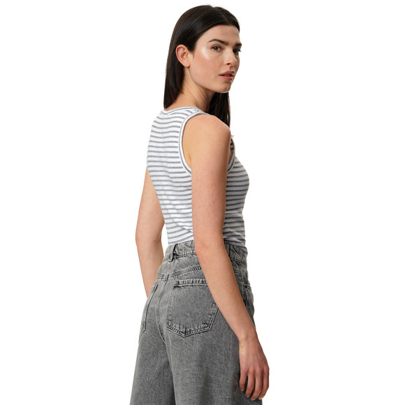 Damen Top mit Rippstruktur