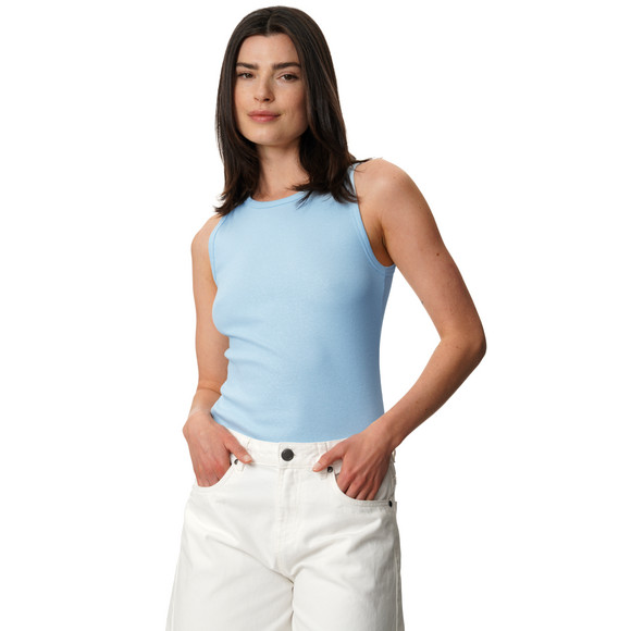 Damen Top mit Rippstruktur