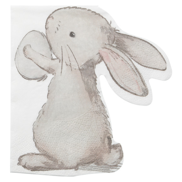 12 servetten in de vorm van een haas