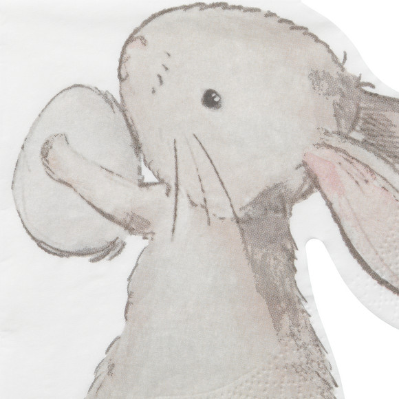 12 servetten in de vorm van een haas