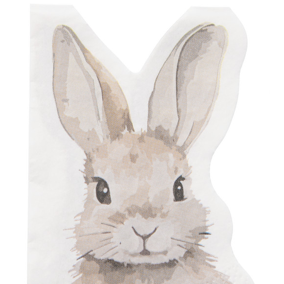 12 servetten in de vorm van een haas