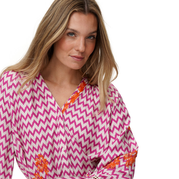 Damen Midikleid mit Zick-Zack-Muster