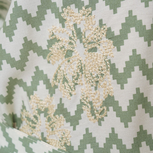 Damen Midikleid mit Zick-Zack-Muster