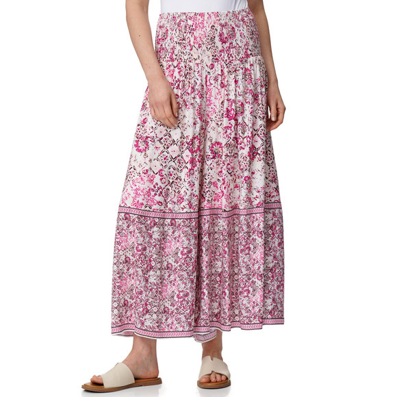 Damen Wide-Leg-Hose mit Smkokbund