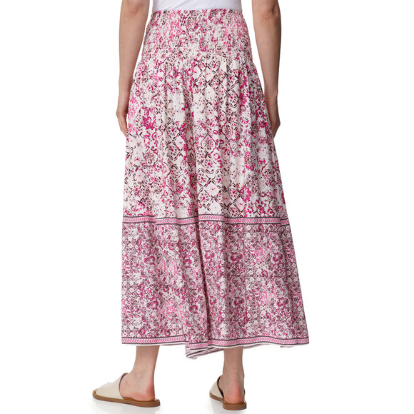 Damen Wide-Leg-Hose mit Smkokbund