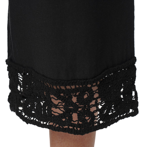 Damen Leinen-Culotte mit Elastikbund