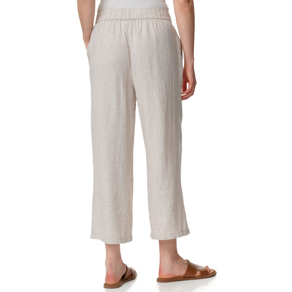 Damen Leinen-Culotte mit Elastikbund