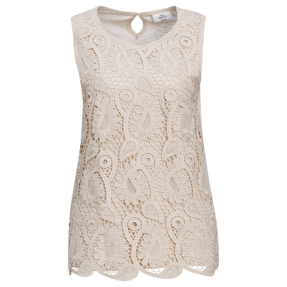 Damen Top aus Bio-Baumwolle beige