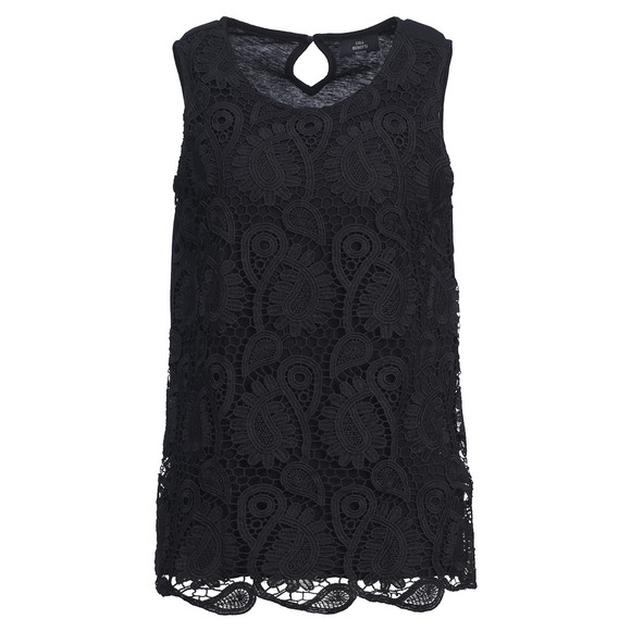 Damen Top aus Bio-Baumwolle schwarz