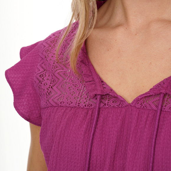 Damen Blusenshirt aus strukturiertem Material