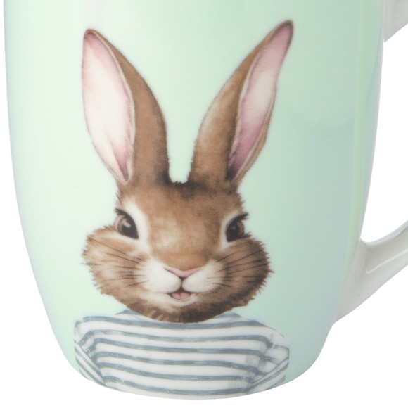 Beker met haasjesmotieven