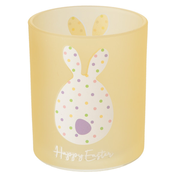 Windlicht met hazenprint