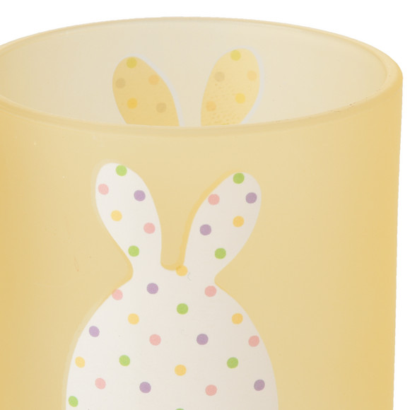 Windlicht met hazenprint