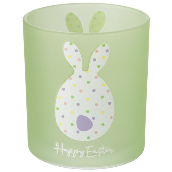 Windlicht met hazenprints