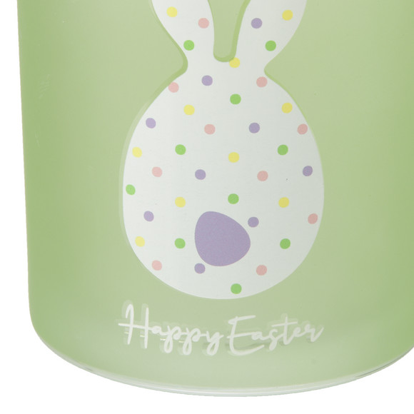 Windlicht met hazenprints