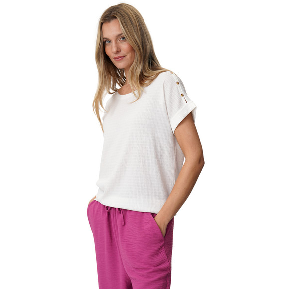 Damen T-Shirt aus strukturiertem Material