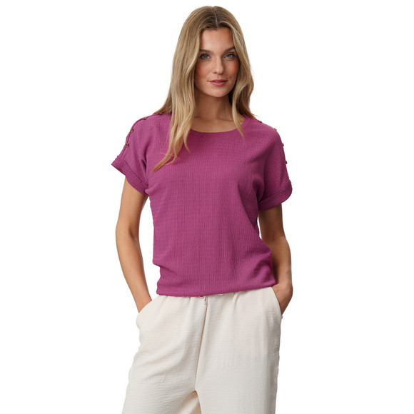 Damen T-Shirt aus strukturiertem Material