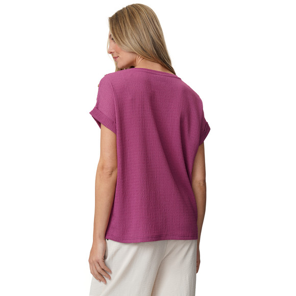 Damen T-Shirt aus strukturiertem Material