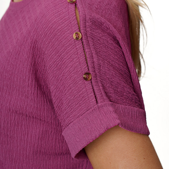 Damen T-Shirt aus strukturiertem Material