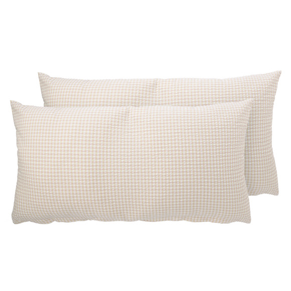 2 Seersucker Kissenhüllen