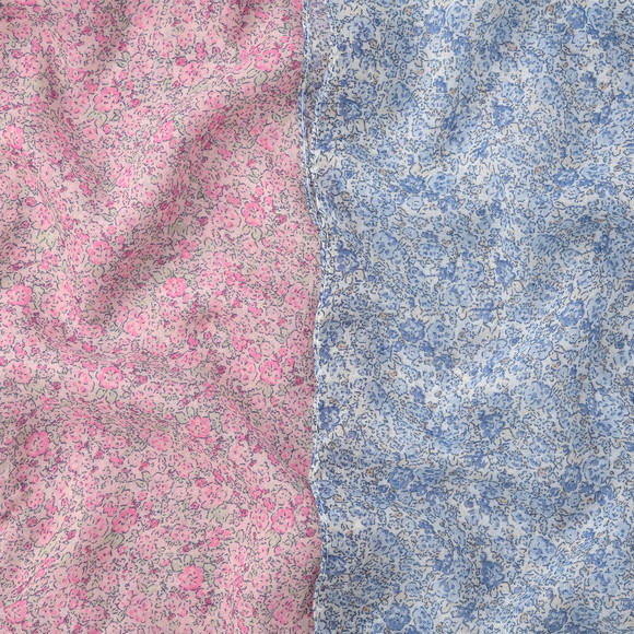 2 Mädchen Tücher mit Allover-Muster