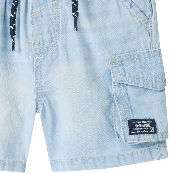 Baby Denim-Shorts mit Cargo-Taschen