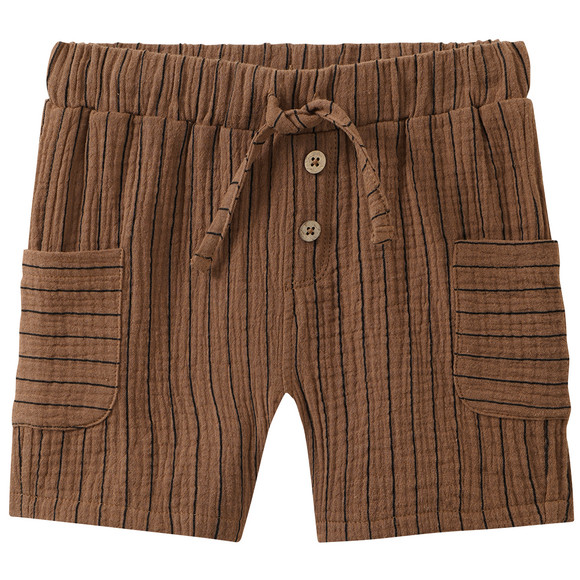 Baby Musselin-Shorts mit Streifen