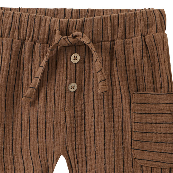 Baby Musselin-Shorts mit Streifen