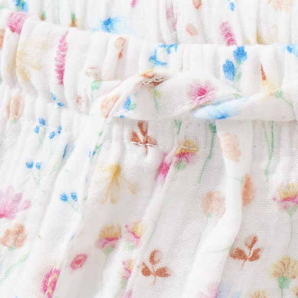 Baby Musselin-Shorts mit bunten Blumen