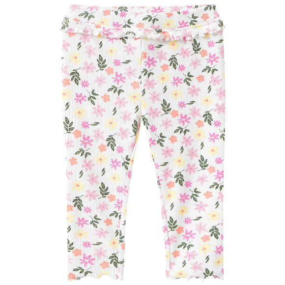 Baby Leggings mit Rüschen weiss