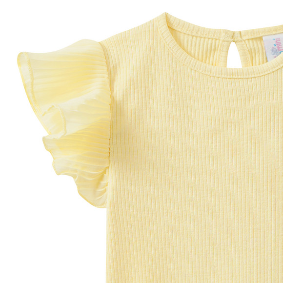 Baby T-shirt met geribbelde structuur